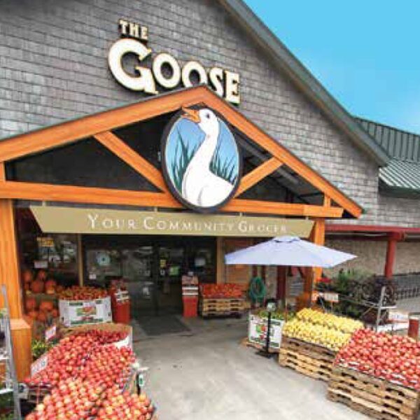 The entry to the Goose grocery store on Whidbey Island