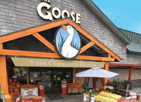 The entry to the Goose grocery store on Whidbey Island